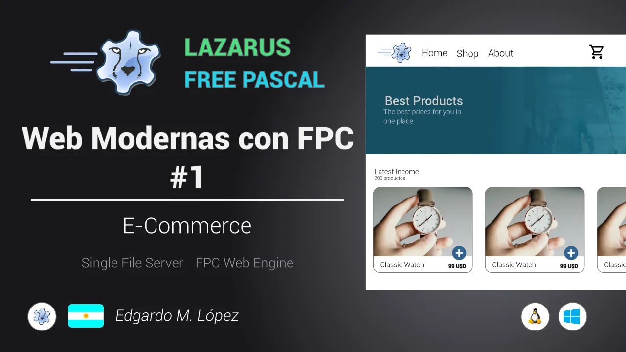 Web Modernas con Free Pascal #1 E-Commerce